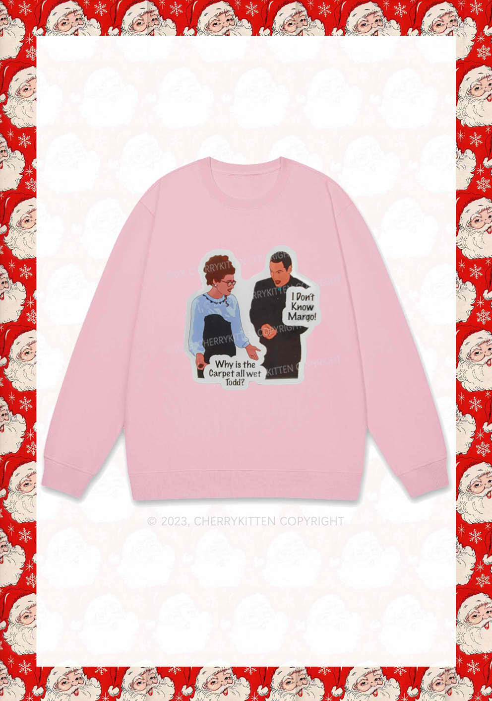 I Don't Know Margo Christmas Y2K Sweatshirt Cherrykitten