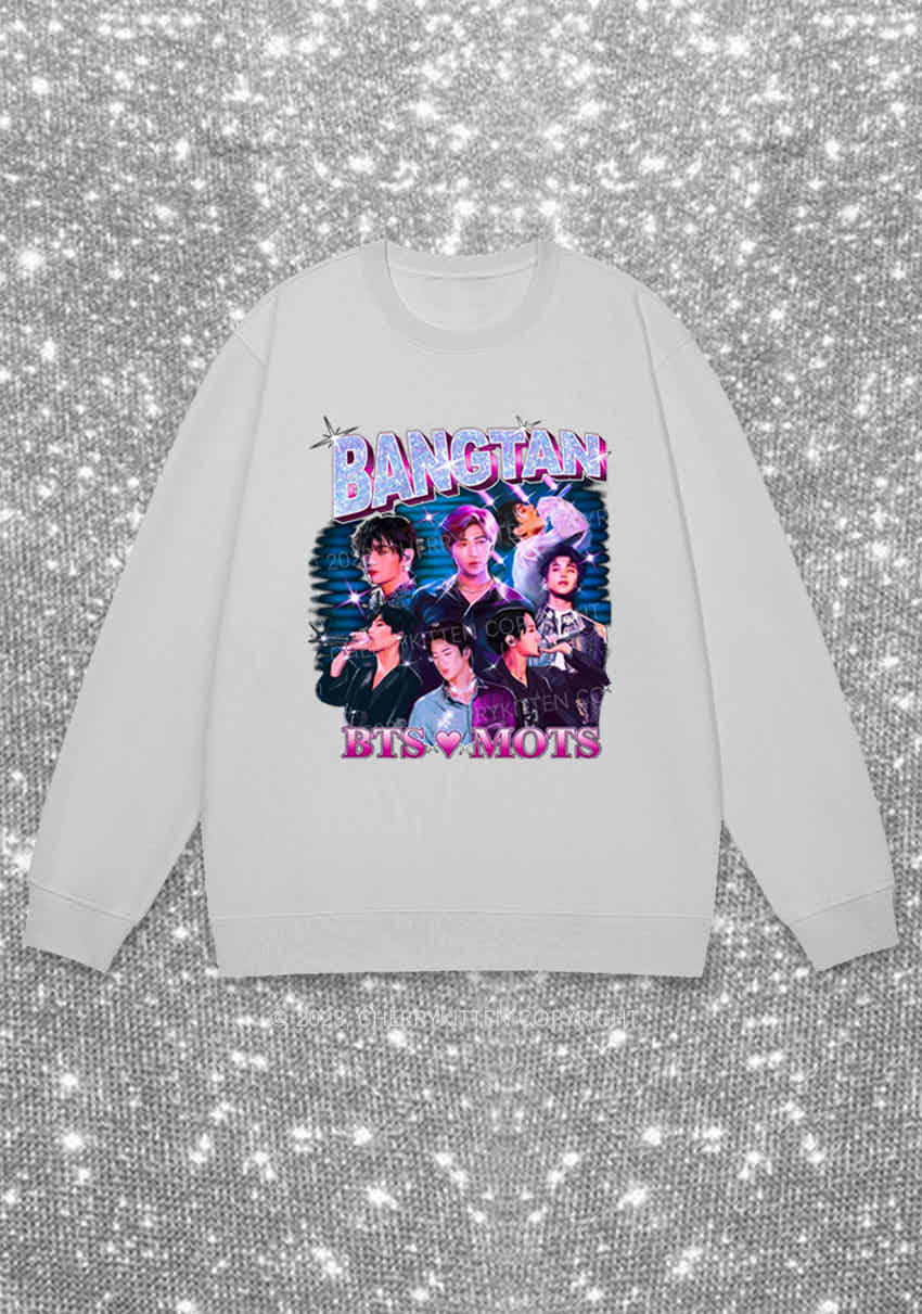Bangtan Love Mots Kpop Y2K Sweatshirt Cherrykitten