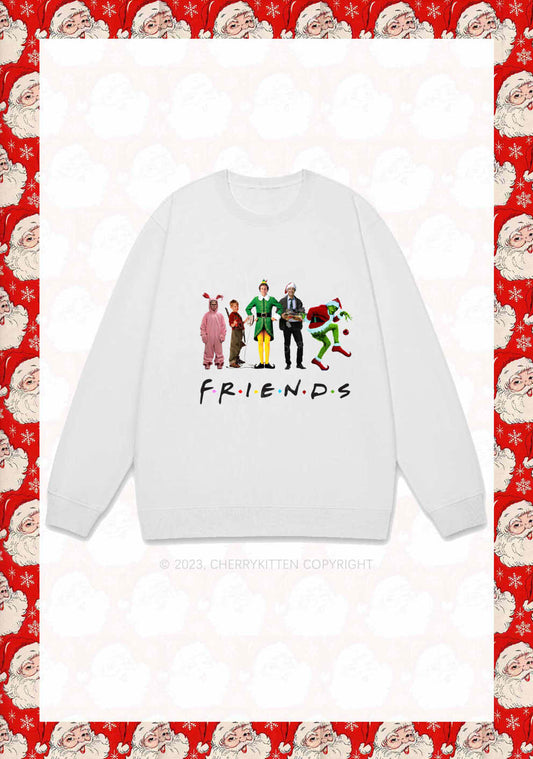 Christmas Movies Character Friends Y2K Sweatshirt Cherrykitten