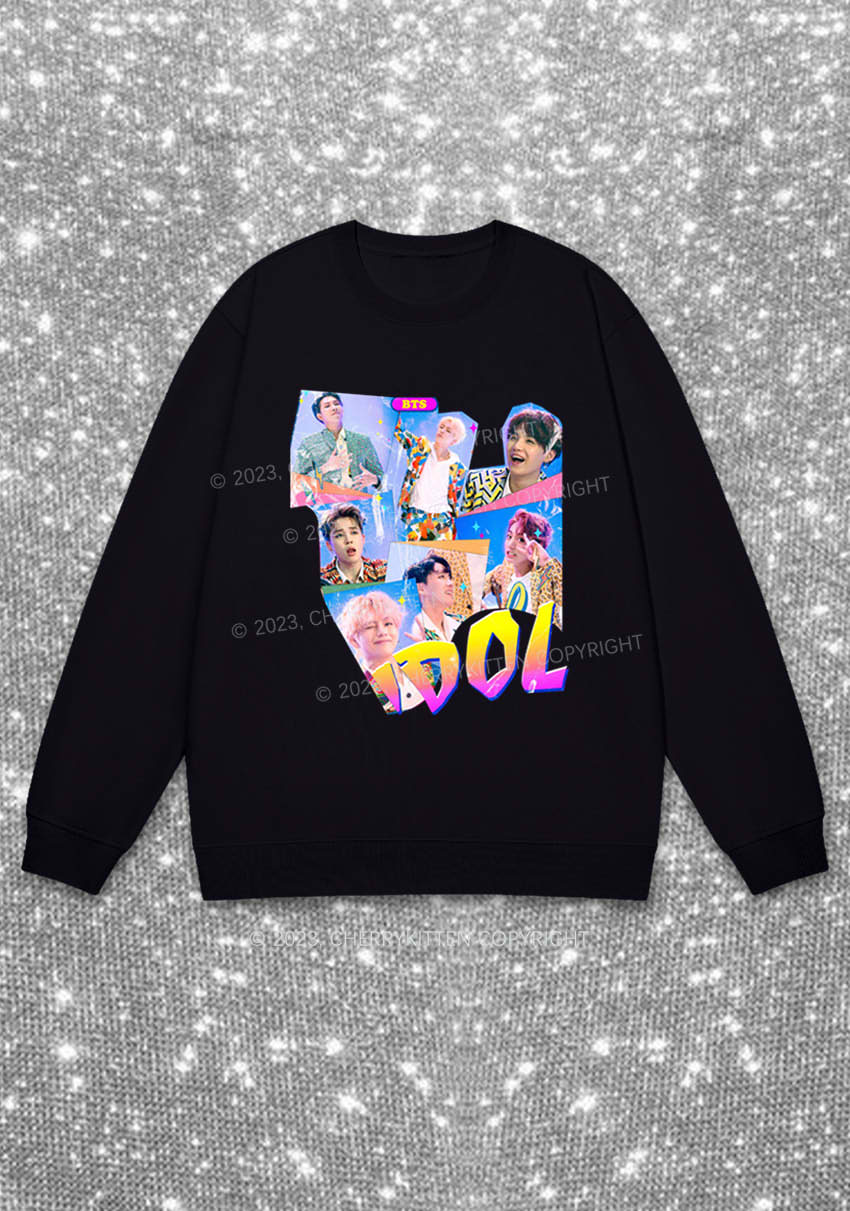 Bangtan Idol Kpop Y2K Sweatshirt Cherrykitten