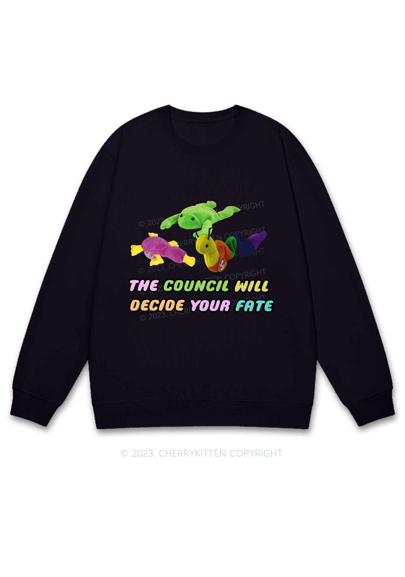 The Council Will Decide Your Fate Y2K Sweatshirt