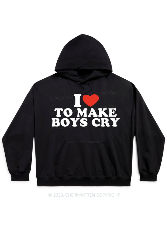Love To Make Boys Cry Y2K Hoodie Cherrykitten