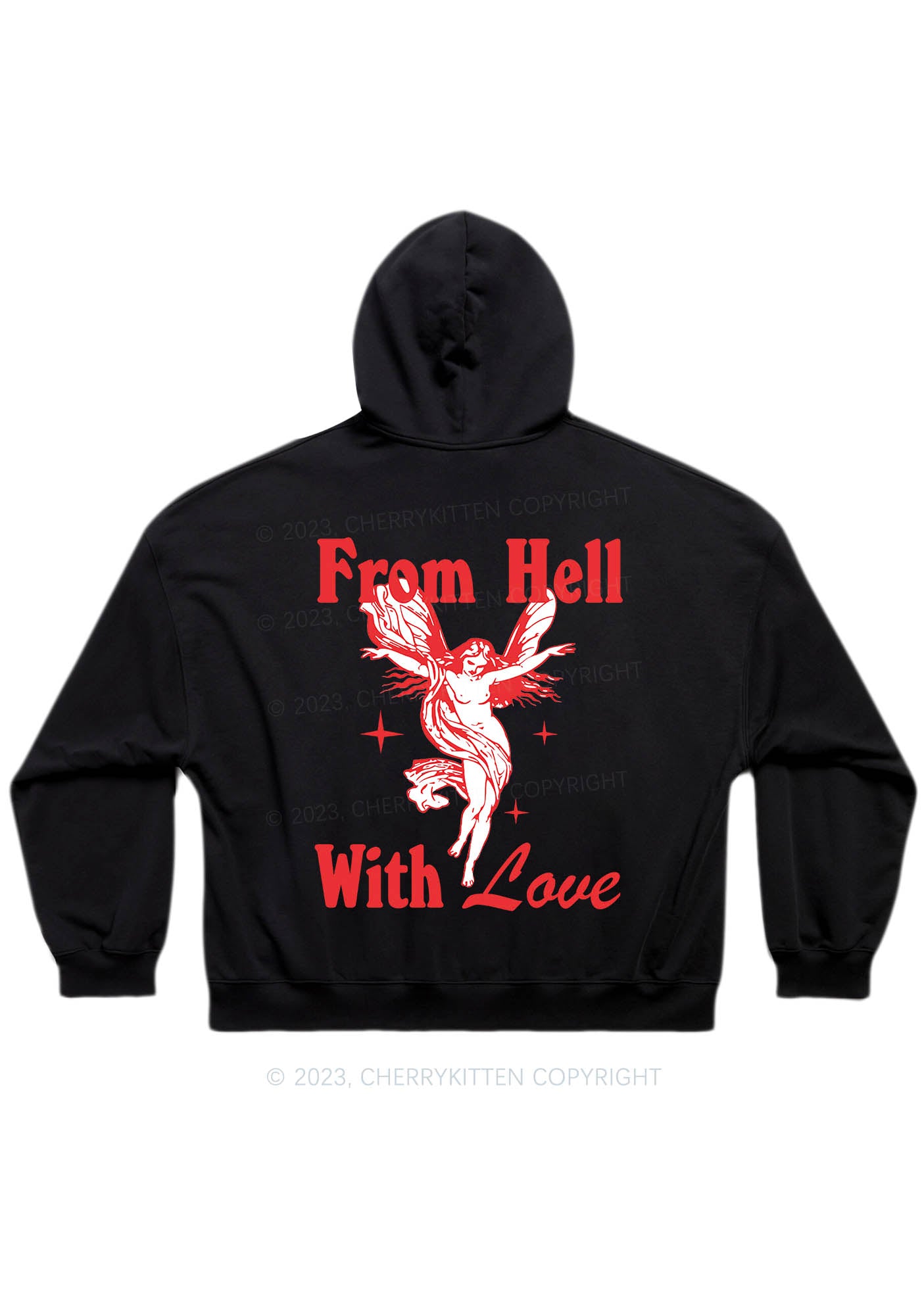 From Hall With Love Y2K Hoodie Cherrykitten