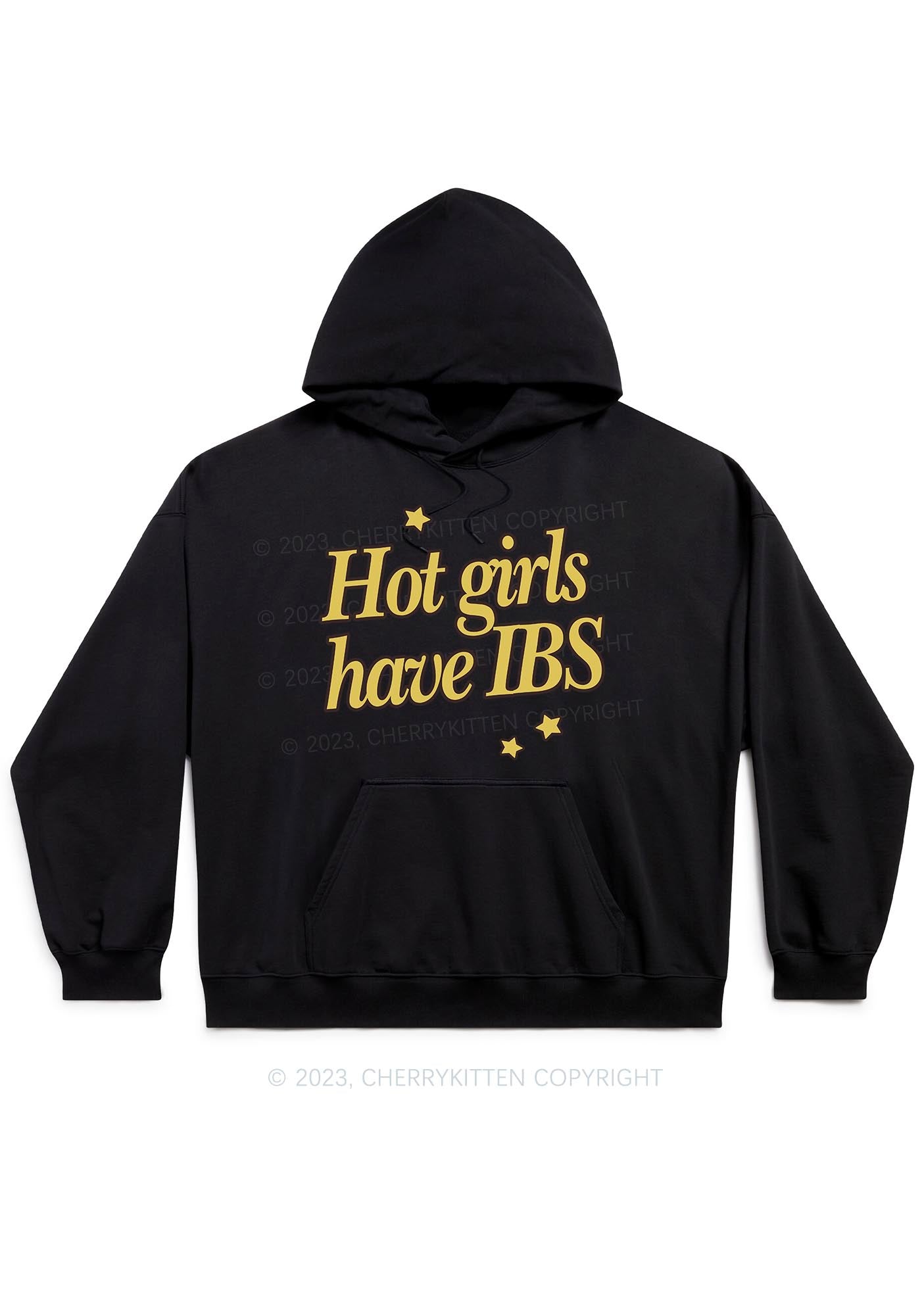 Hot Girls Have IBS Y2K Hoodie Cherrykitten