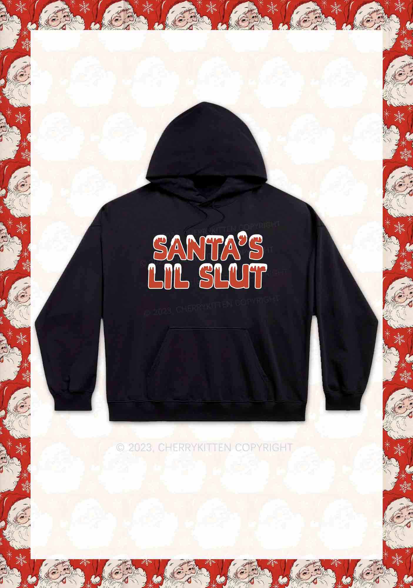 Santa's Lil Slxt Y2K Hoodie Cherrykitten