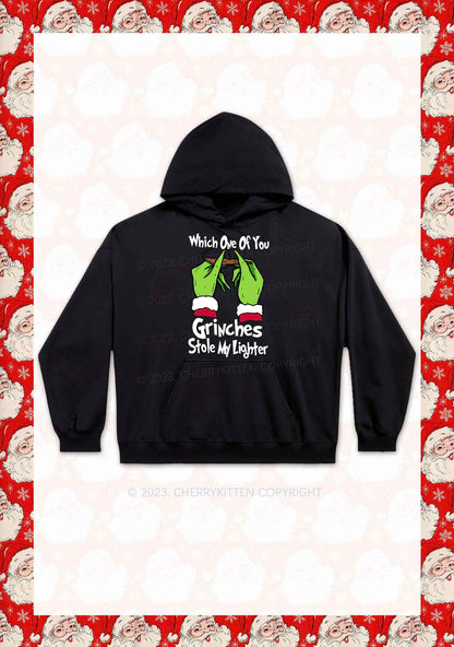 Which One Of You Stole My Lighter Christmas Y2K Hoodie Cherrykitten