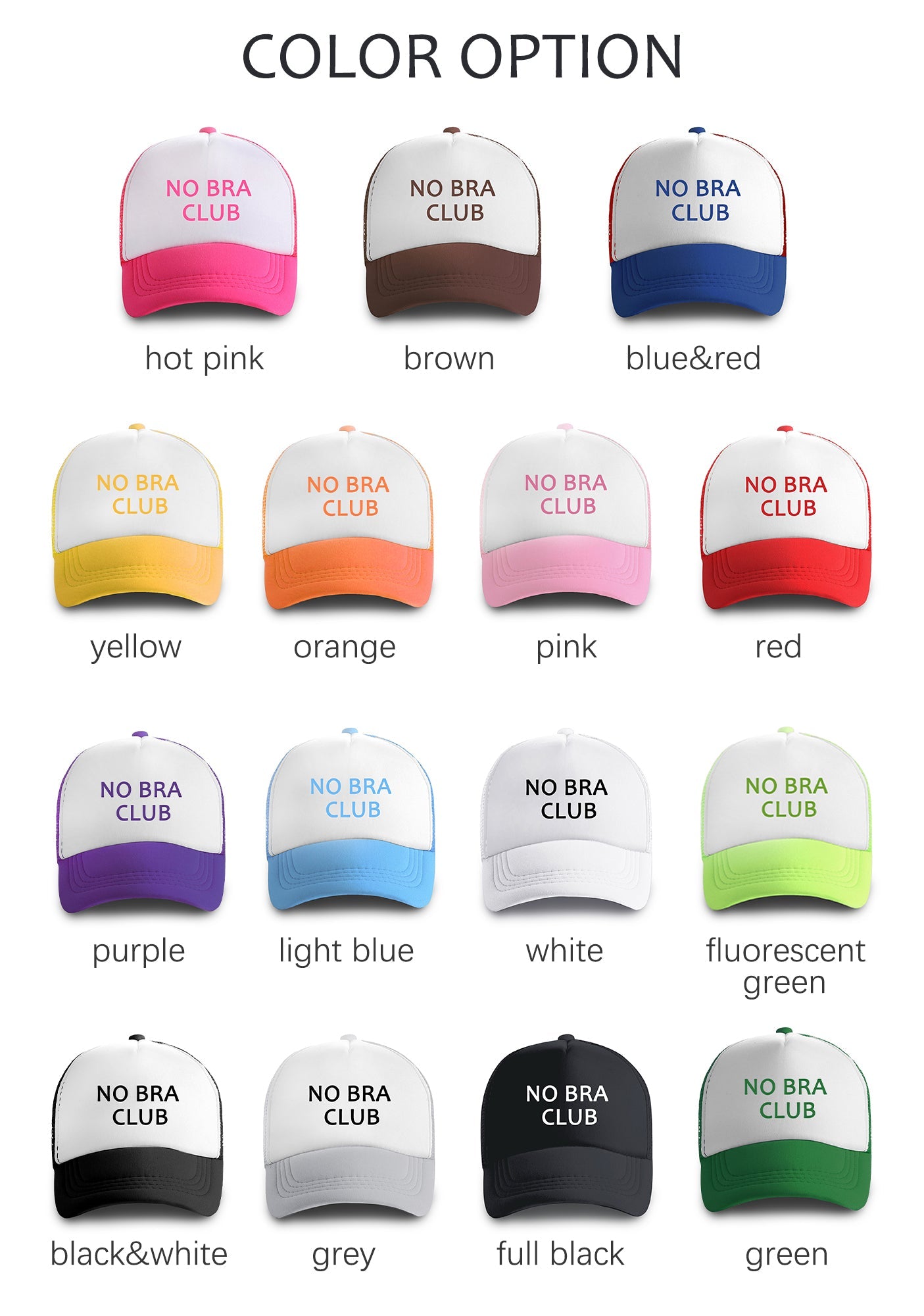 Rainbow Heart Support Drag Lip Print Trucker Hat