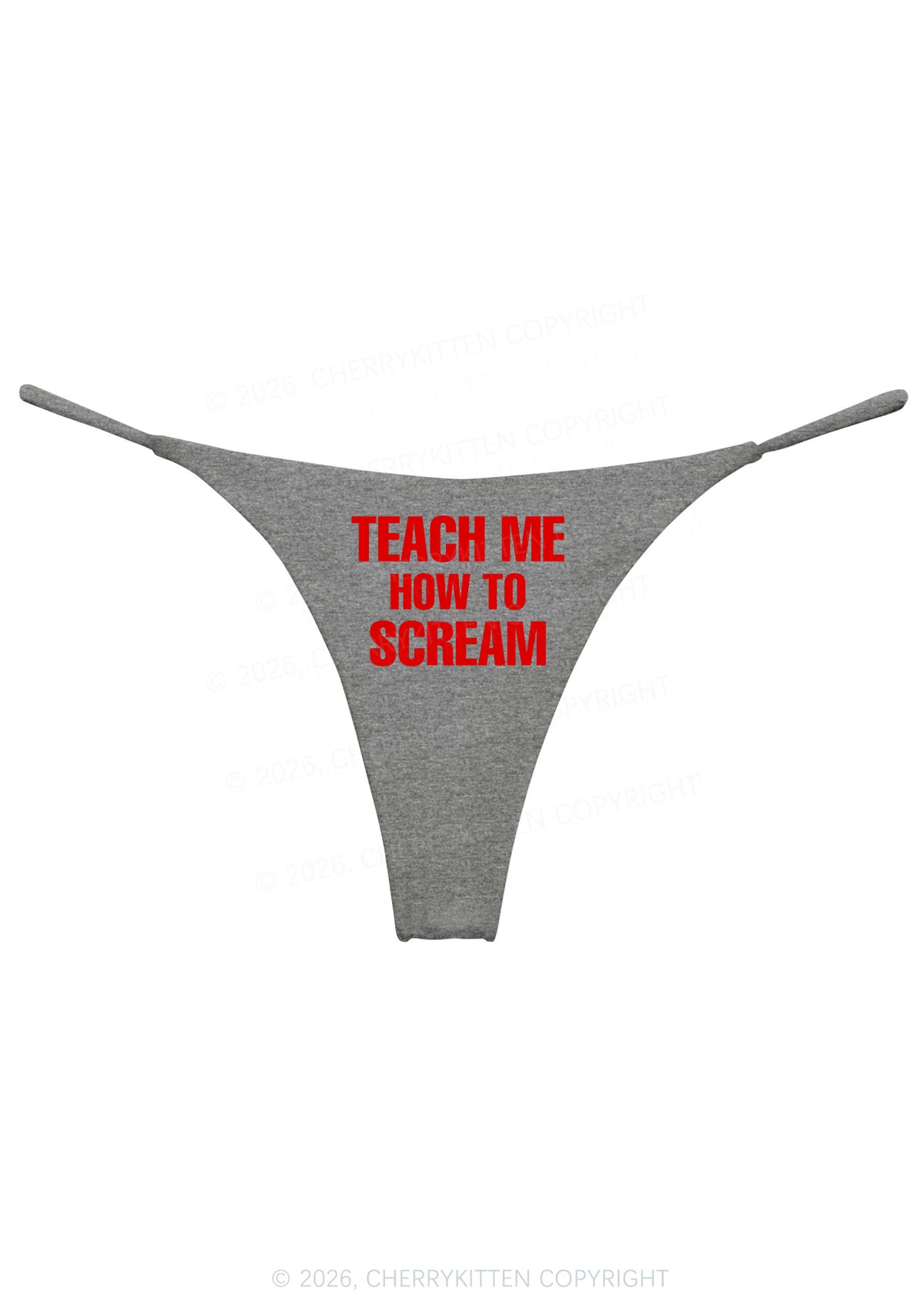 Teach Me How To Scream Y2K Bikini String Thong Cherrykitten