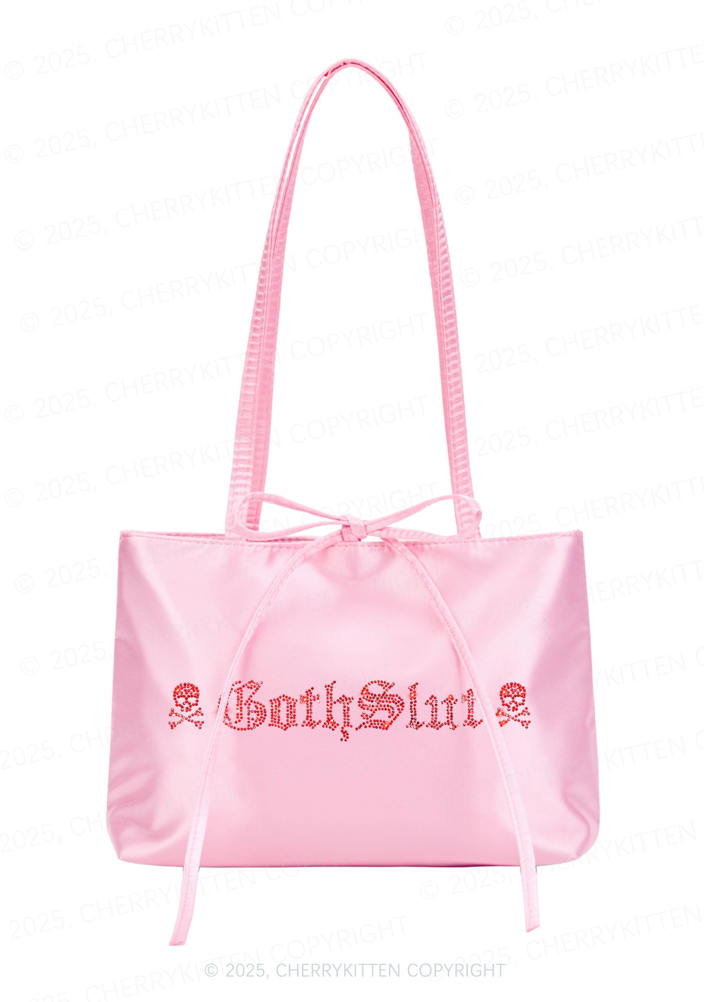 Rhinestone Gothslxt Y2K Satin Bags Cherrykitten