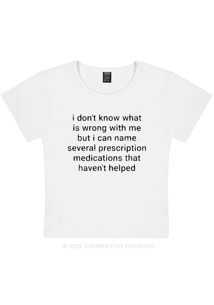 Can Name Several Prescription Medications Y2K Baby Tee Cherrykitten