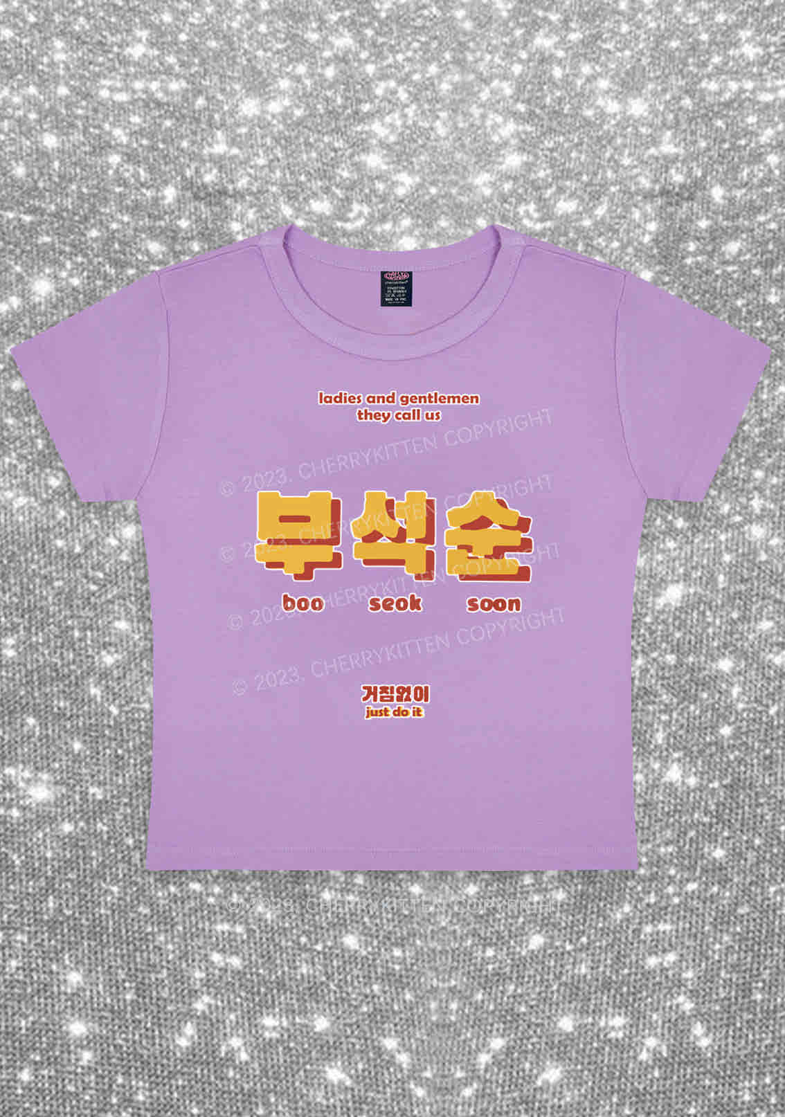 Boo Seok Soon Kpop Y2K Baby Tee Cherrykitten