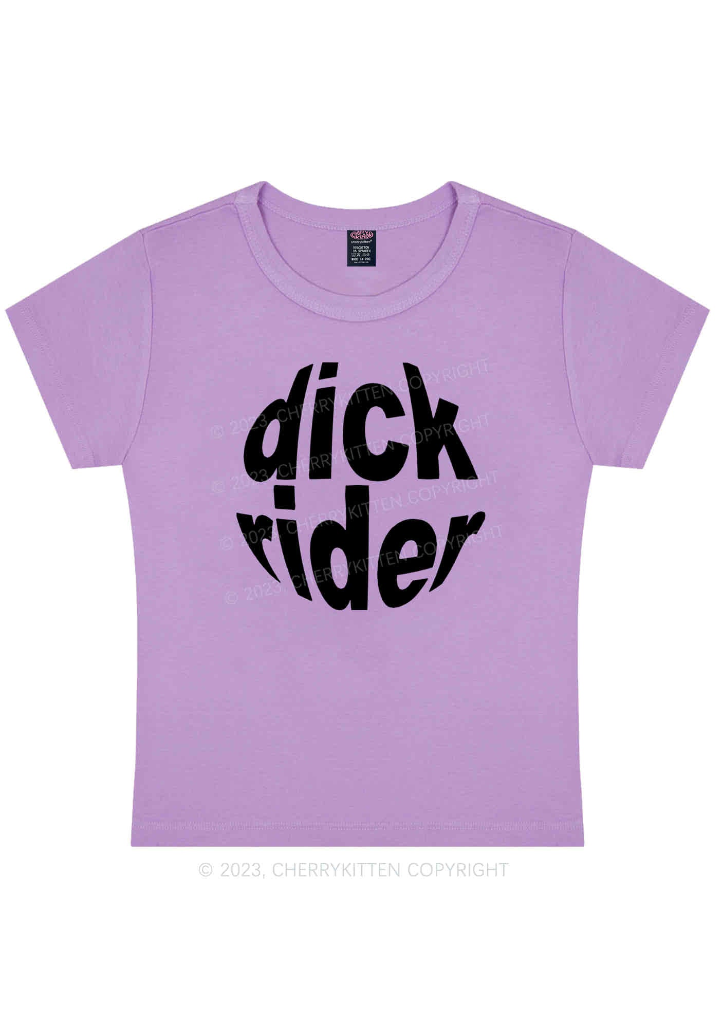 Big Dxxk Rider Y2K Baby Tee Cherrykitten