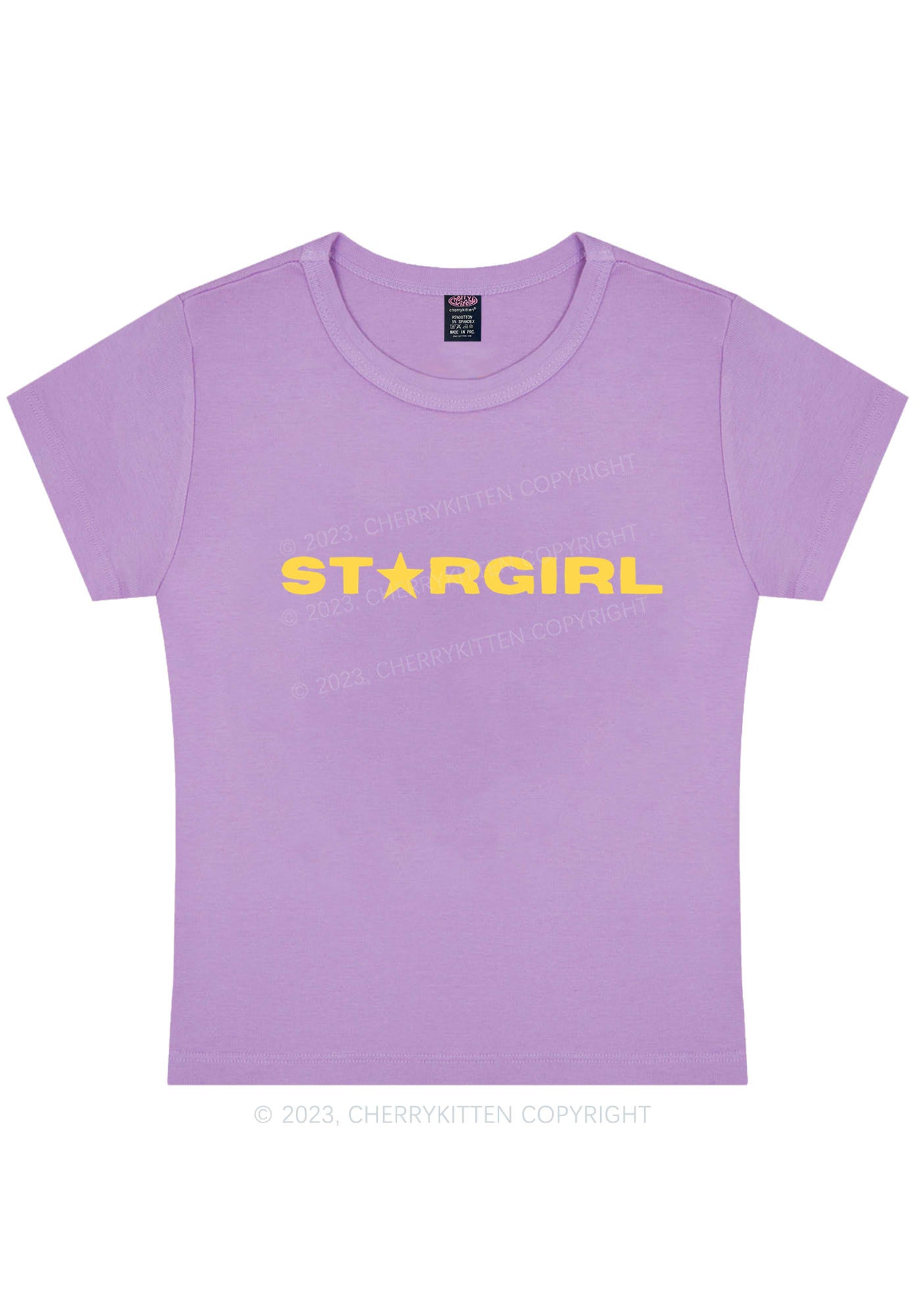 Red Stargirl Y2K Baby Tee Cherrykitten