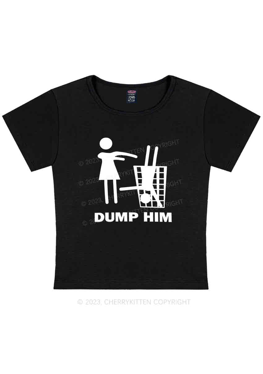 Curvy Dump The Man Y2K Baby Tee Cherrykitten