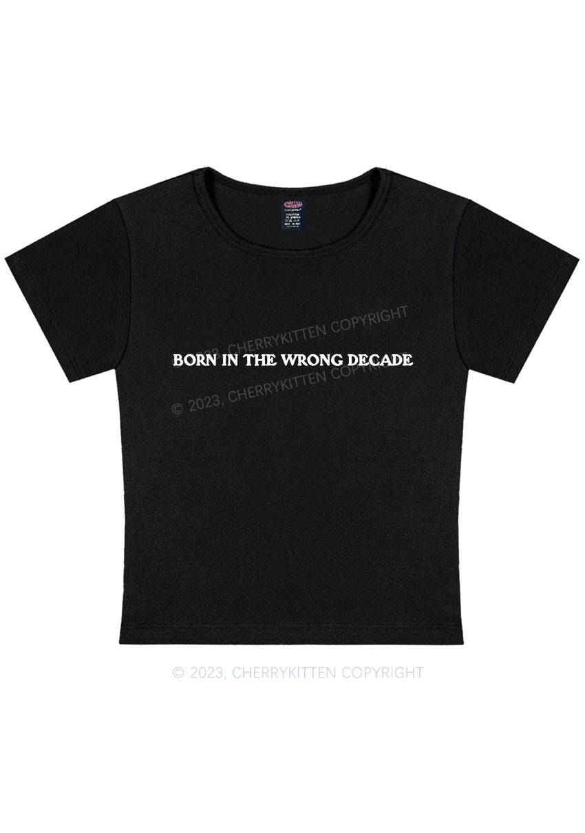 Curvy Wrong Decade Y2K Baby Tee Cherrykitten