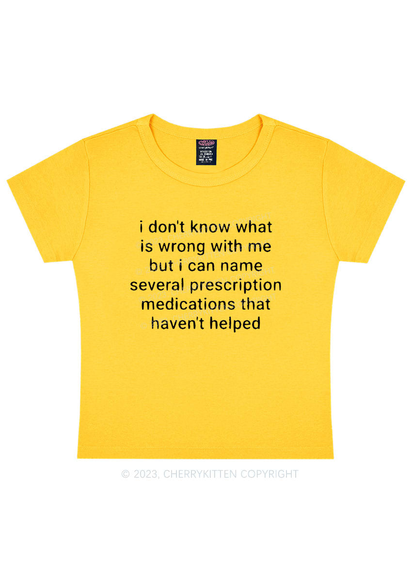 Can Name Several Prescription Medications Y2K Baby Tee Cherrykitten