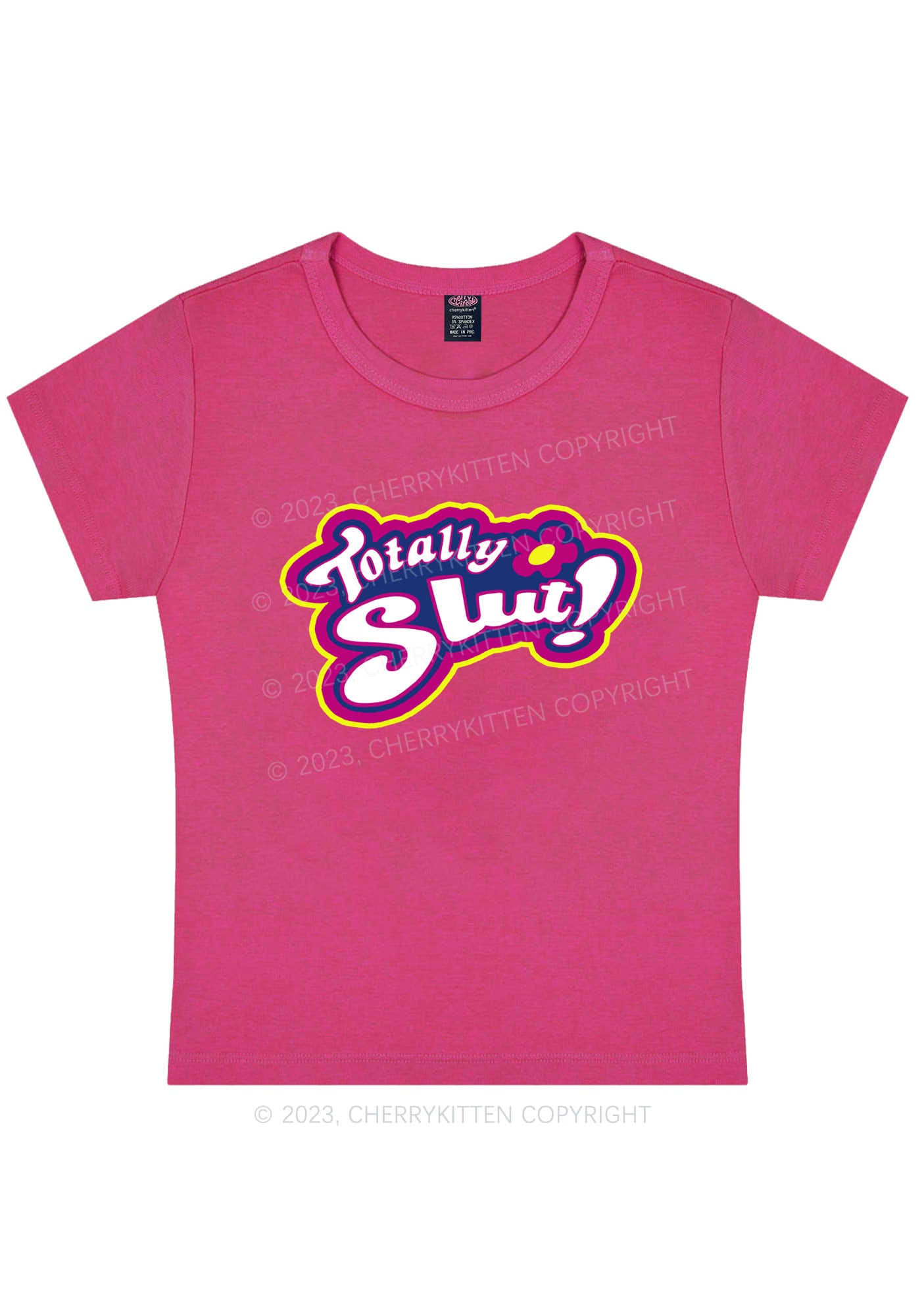 Totally Slxt Y2K Baby Tee Cherrykitten