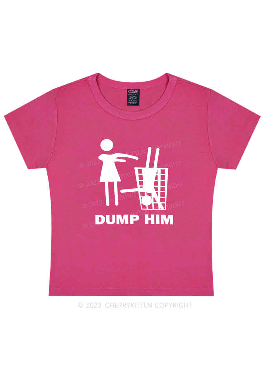 Curvy Dump The Man Y2K Baby Tee Cherrykitten