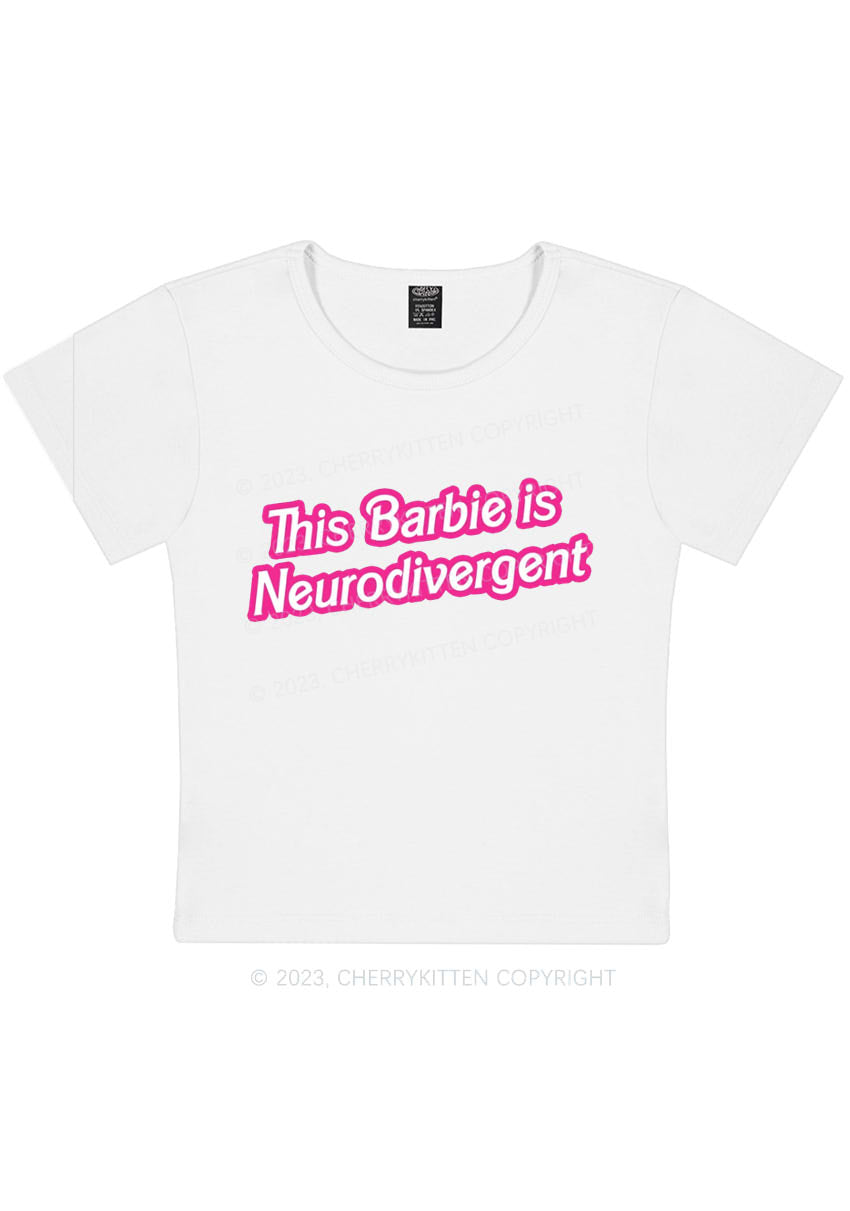 This Is Neurodivergent Y2K Baby Tee Cherrykitten