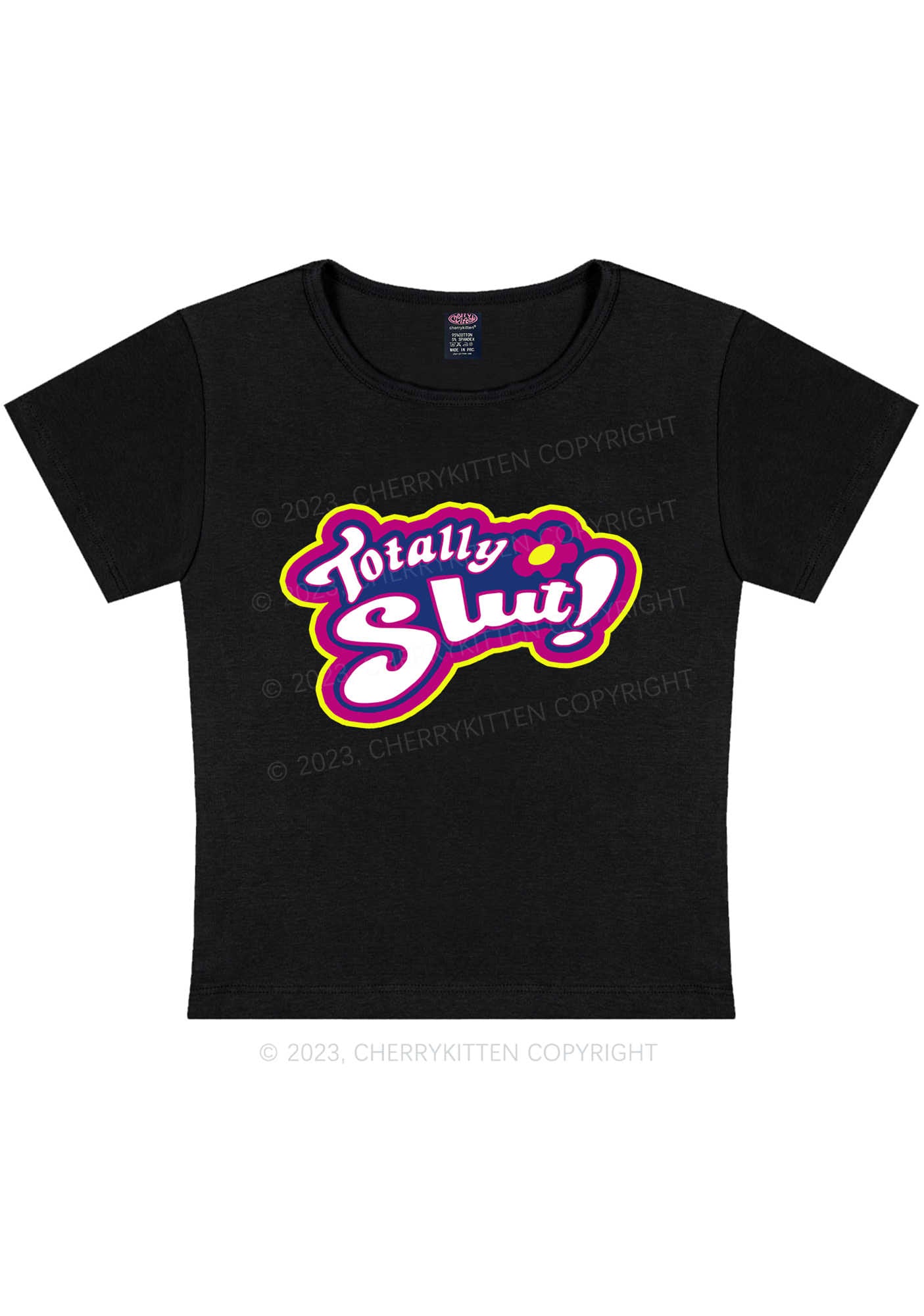 Totally Slxt Y2K Baby Tee Cherrykitten