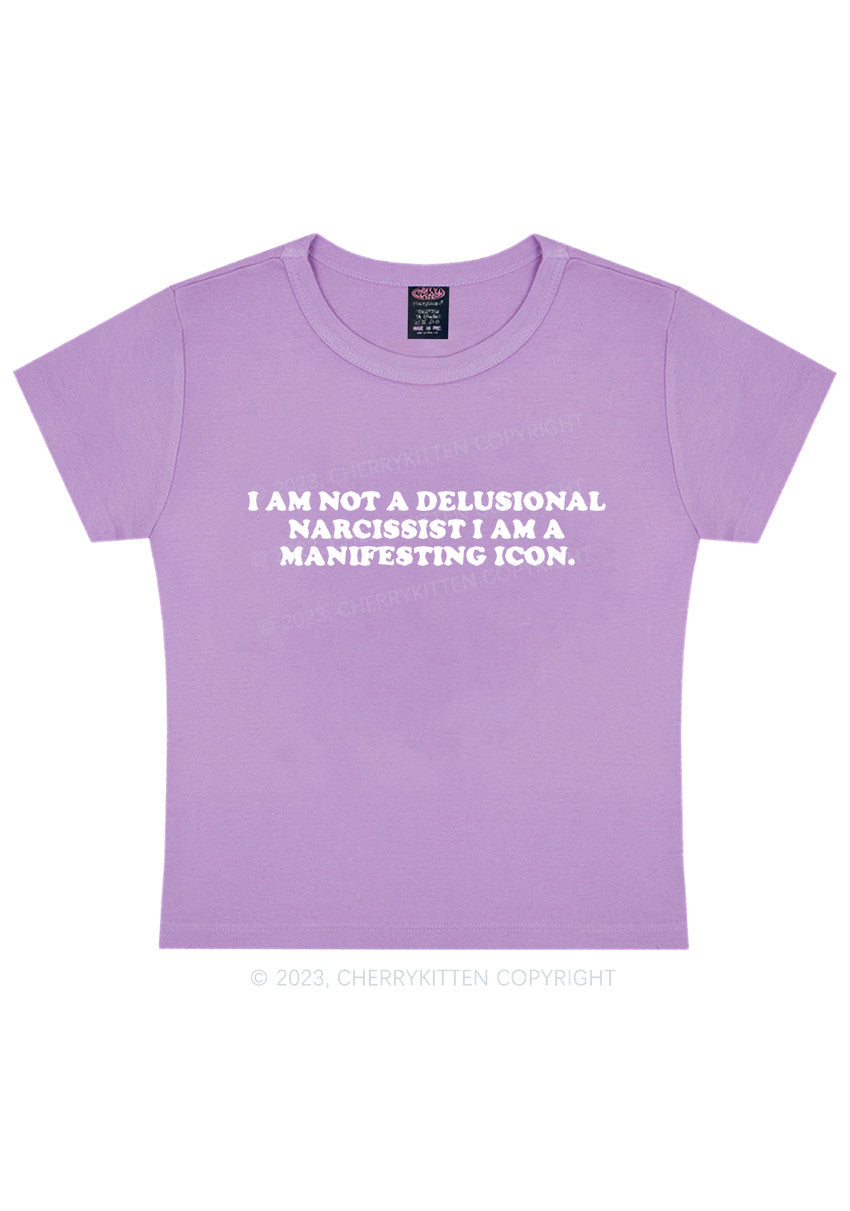 I Am Not A Delusional Narcissist Y2K Baby Tee Cherrykitten