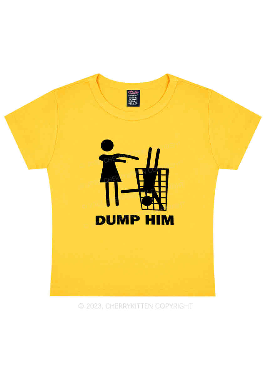 Dump The Man Y2K Baby Tee Cherrykitten