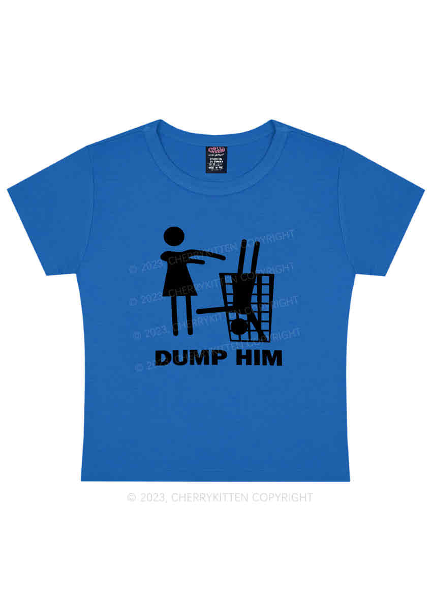 Dump The Man Y2K Baby Tee Cherrykitten