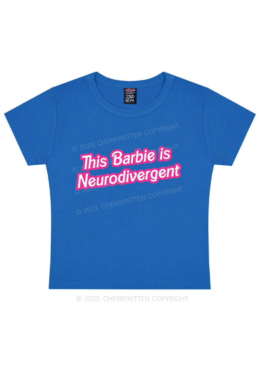 This Is Neurodivergent Y2K Baby Tee Cherrykitten