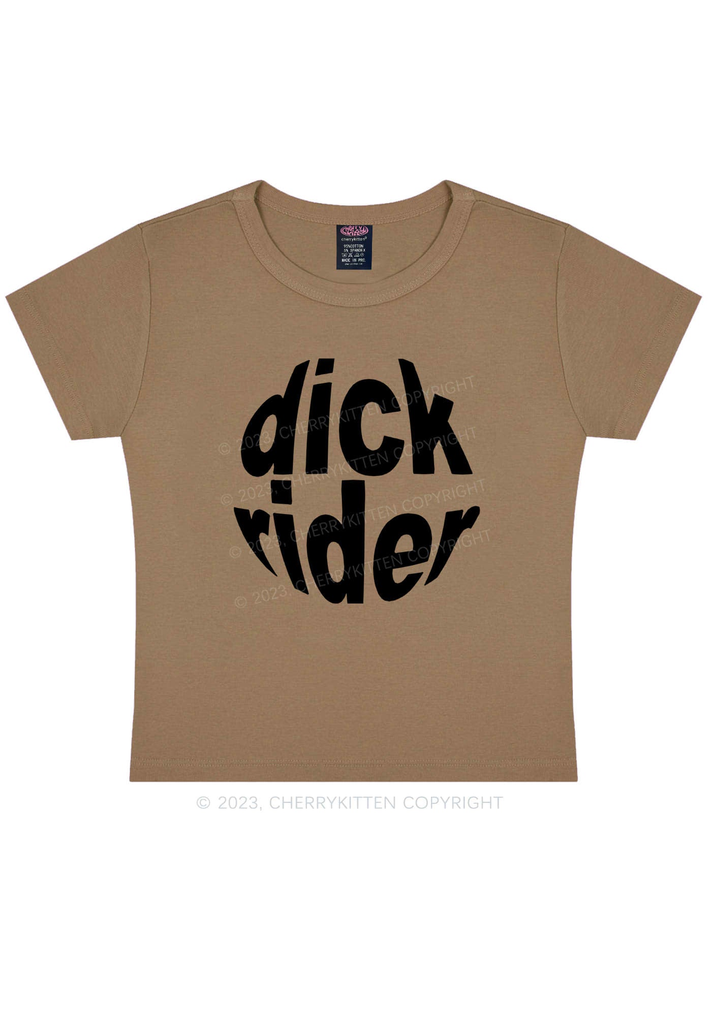 Big Dxxk Rider Y2K Baby Tee Cherrykitten