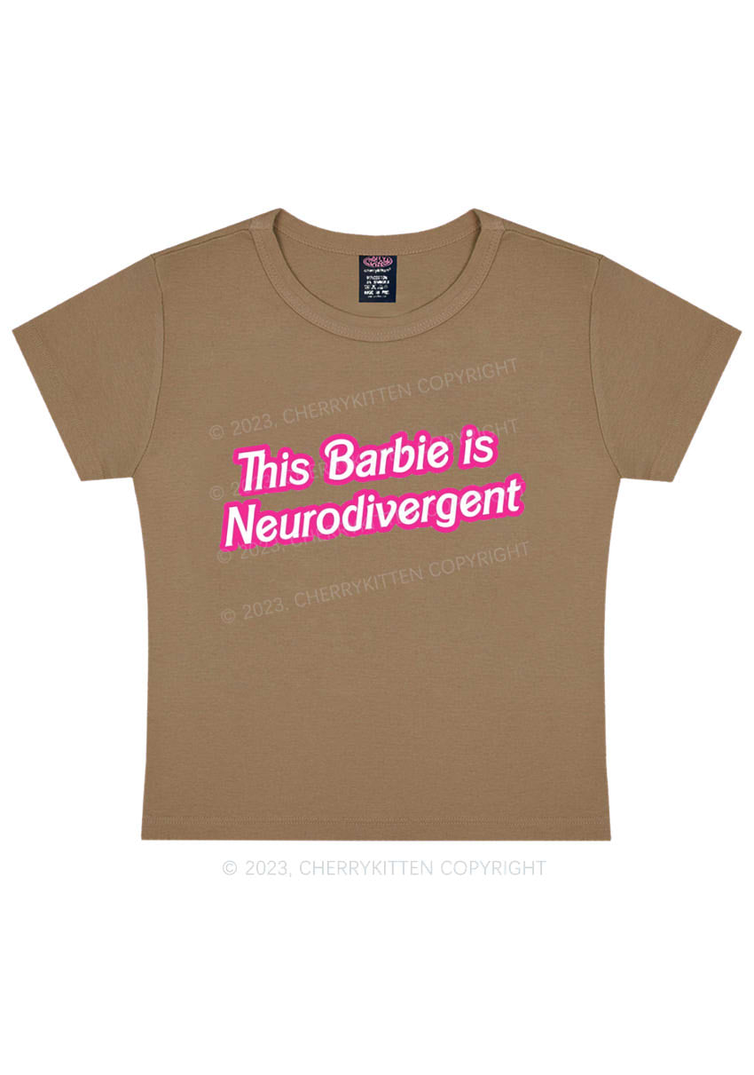 This Is Neurodivergent Y2K Baby Tee Cherrykitten