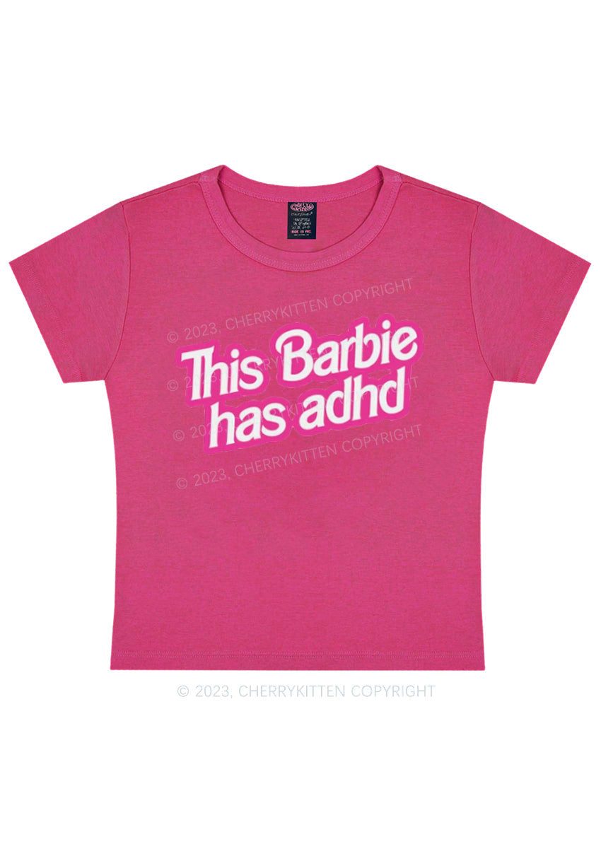 Curvy ADHD Sticker Y2K Baby Tee Cherrykitten