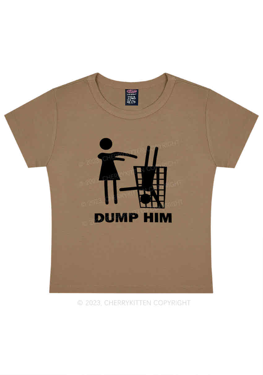 Dump The Man Y2K Baby Tee Cherrykitten