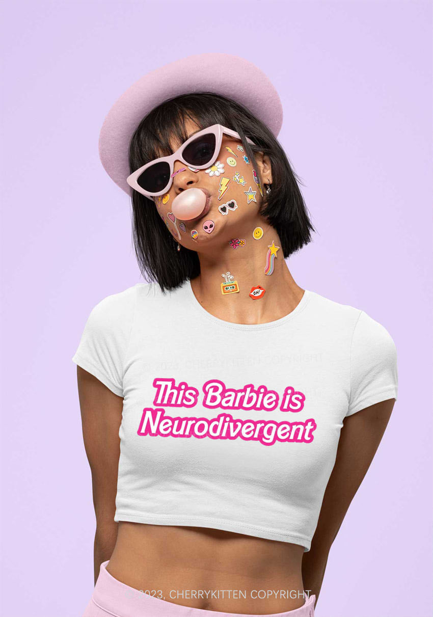 This Is Neurodivergent Y2K Baby Tee Cherrykitten