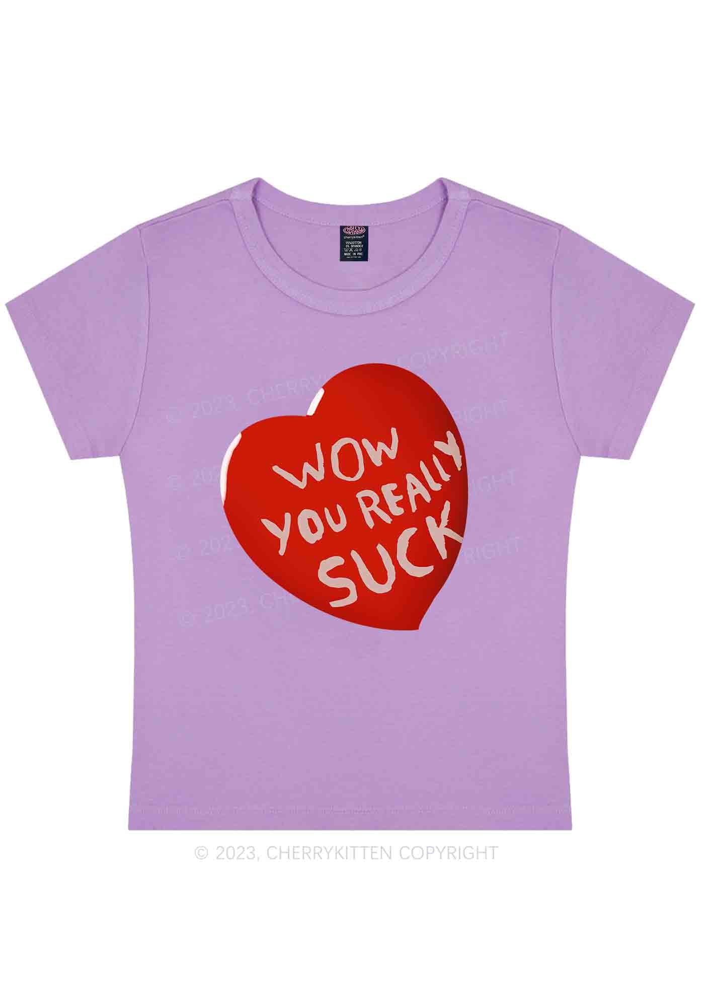 Curvy Wow You Really Y2K Baby Tee Cherrykitten