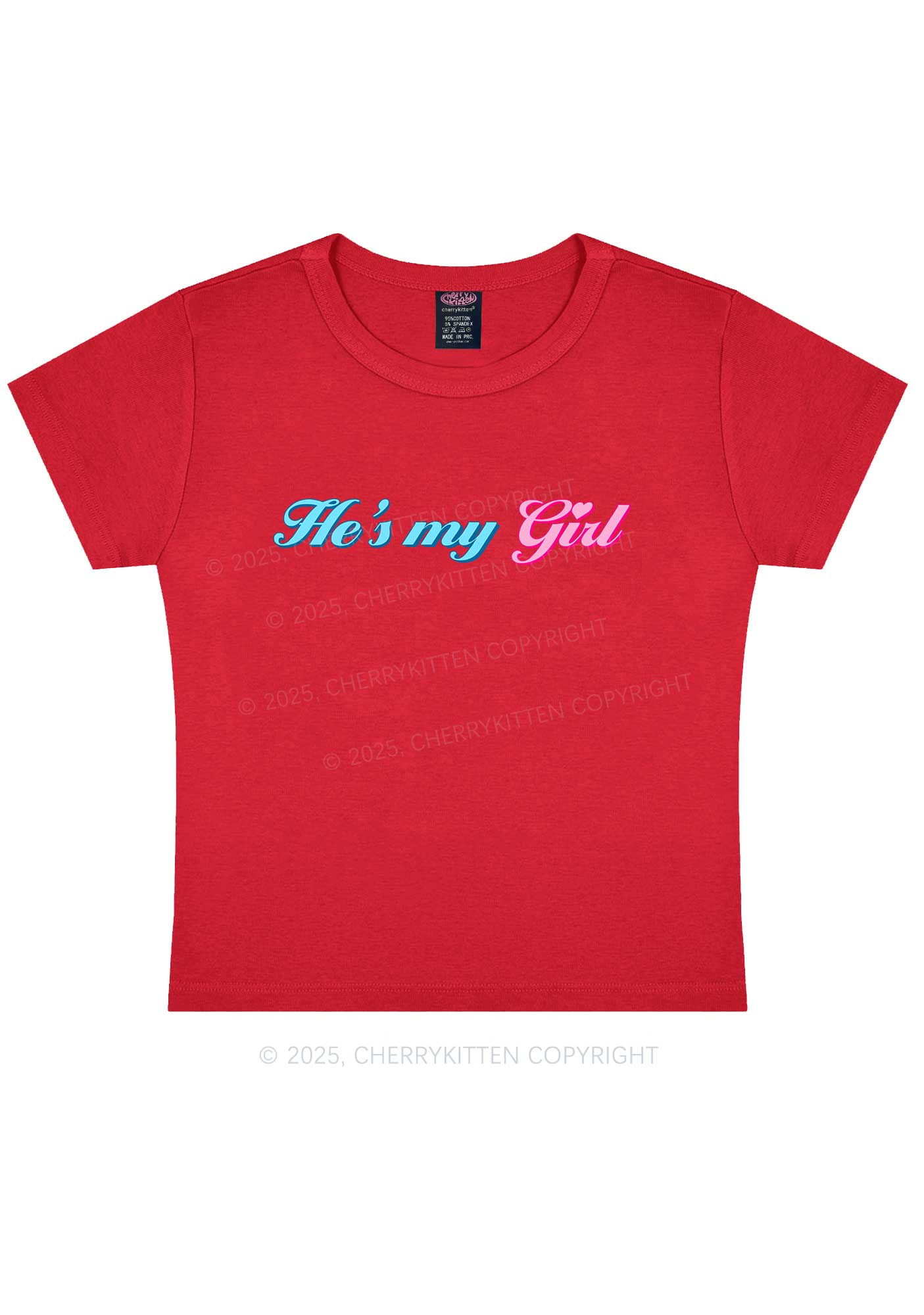He Is My Girl Pride Y2K Baby Tee Cherrykitten