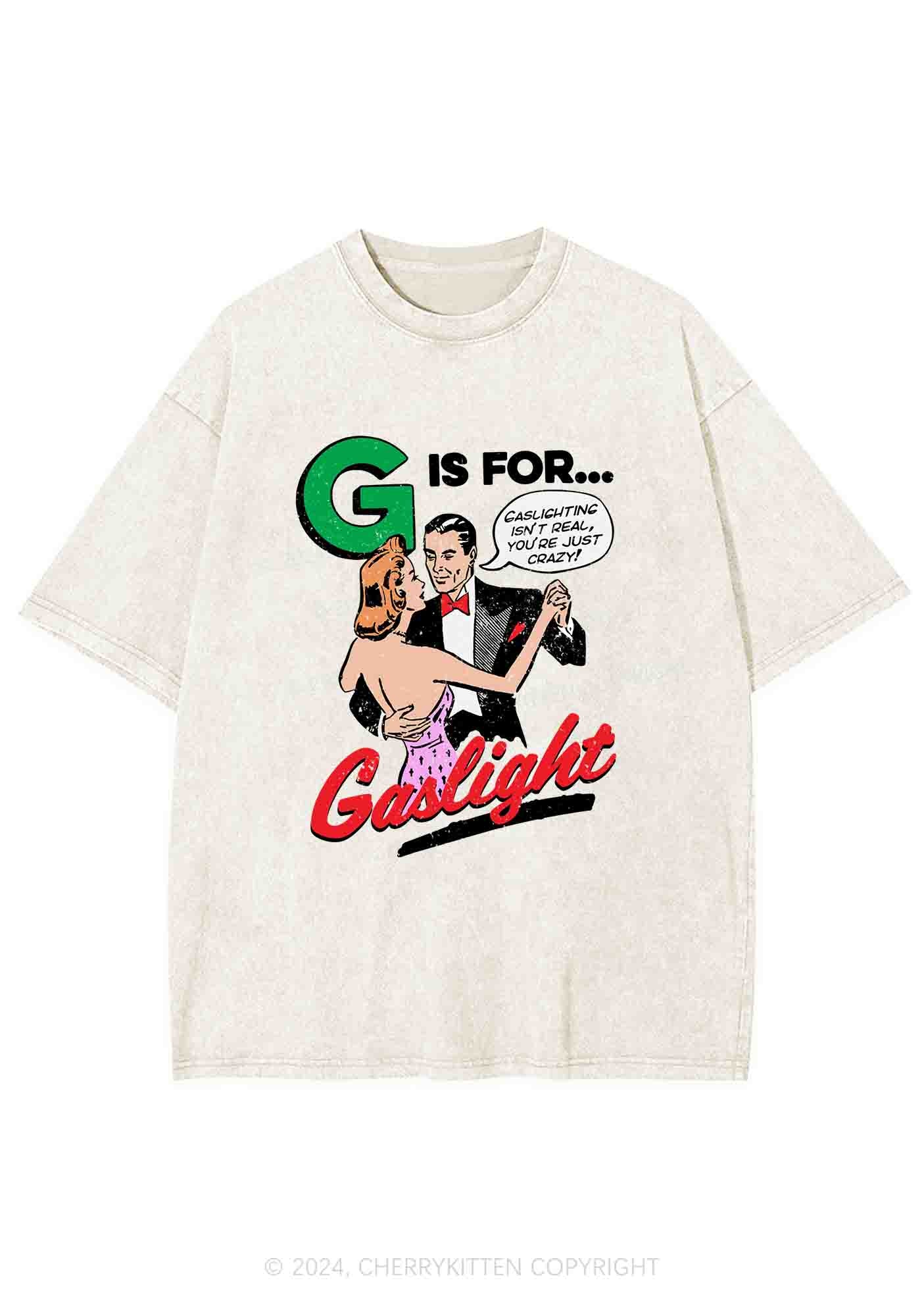 G Is For Gaslight Y2K Washed Tee Cherrykitten