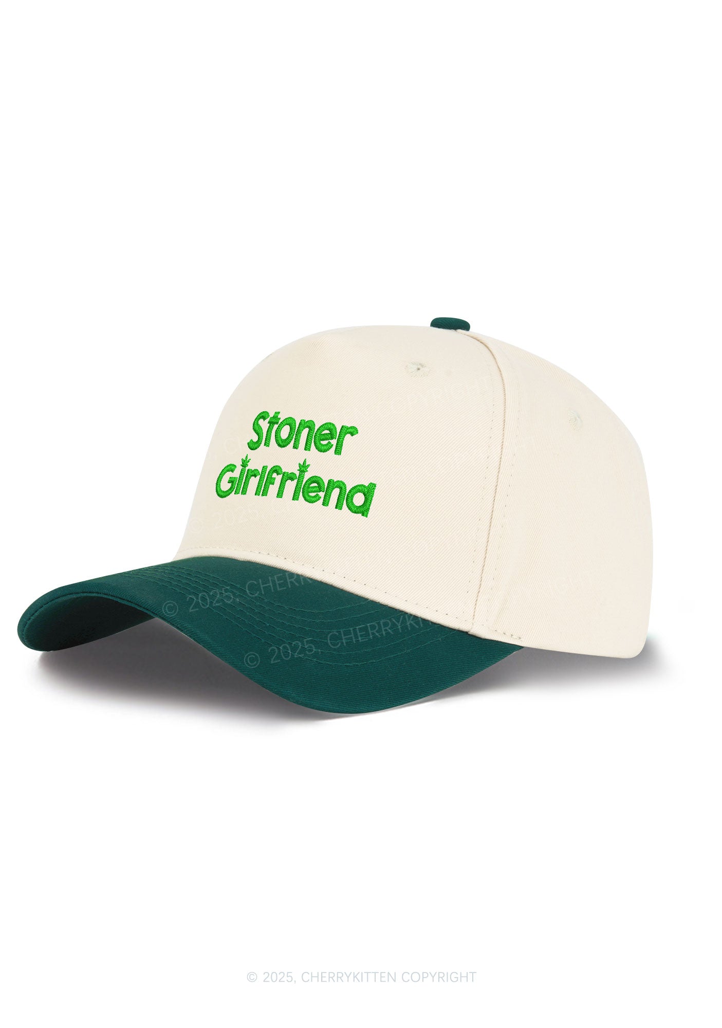 Stoner Girlfriend Y2K Color Block Baseball Cap Cherrykitten