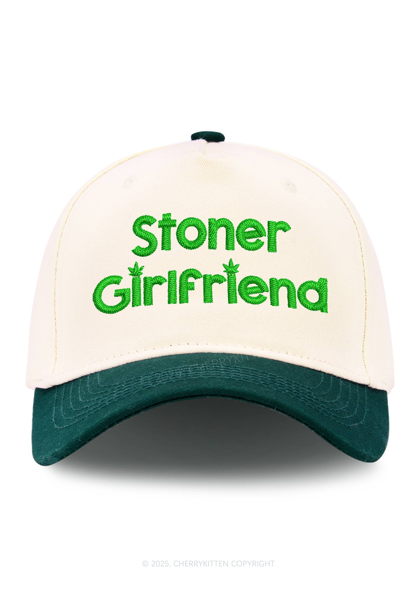 Stoner Girlfriend Y2K Color Block Baseball Cap Cherrykitten