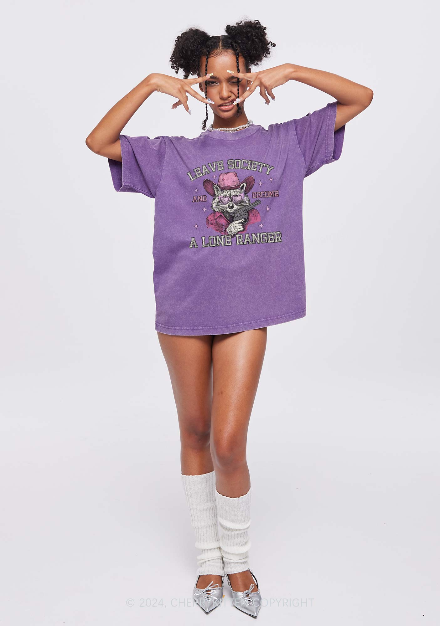 Leave Society Y2K Washed Tee Cherrykitten