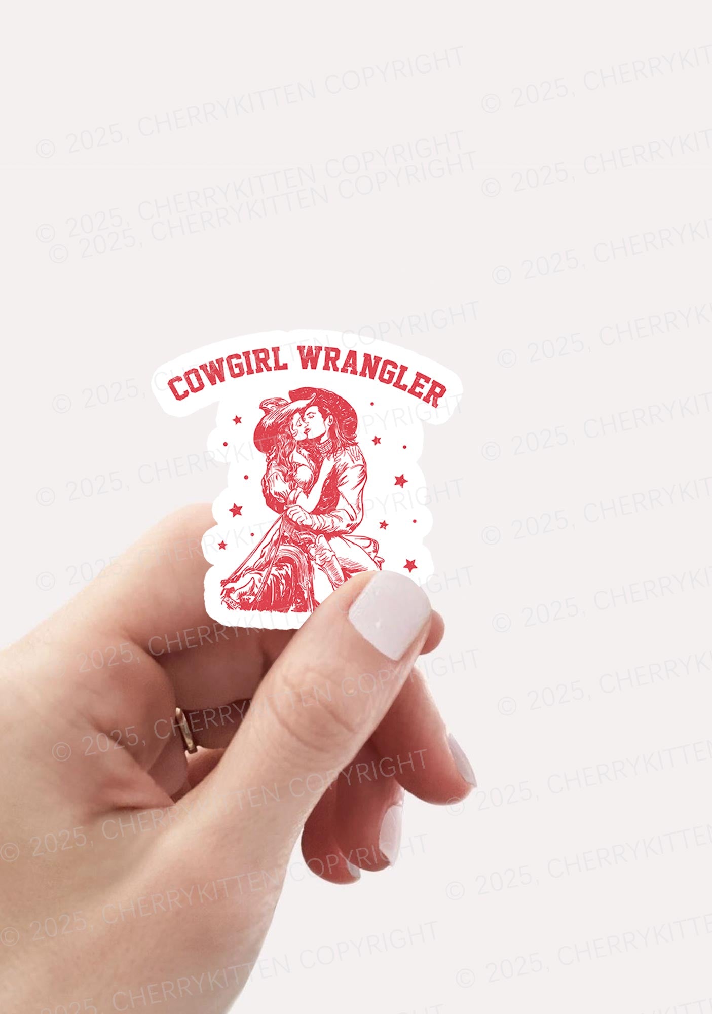 Cowgirl Wrangler Pride 1Pc Y2K Sticker Cherrykitten