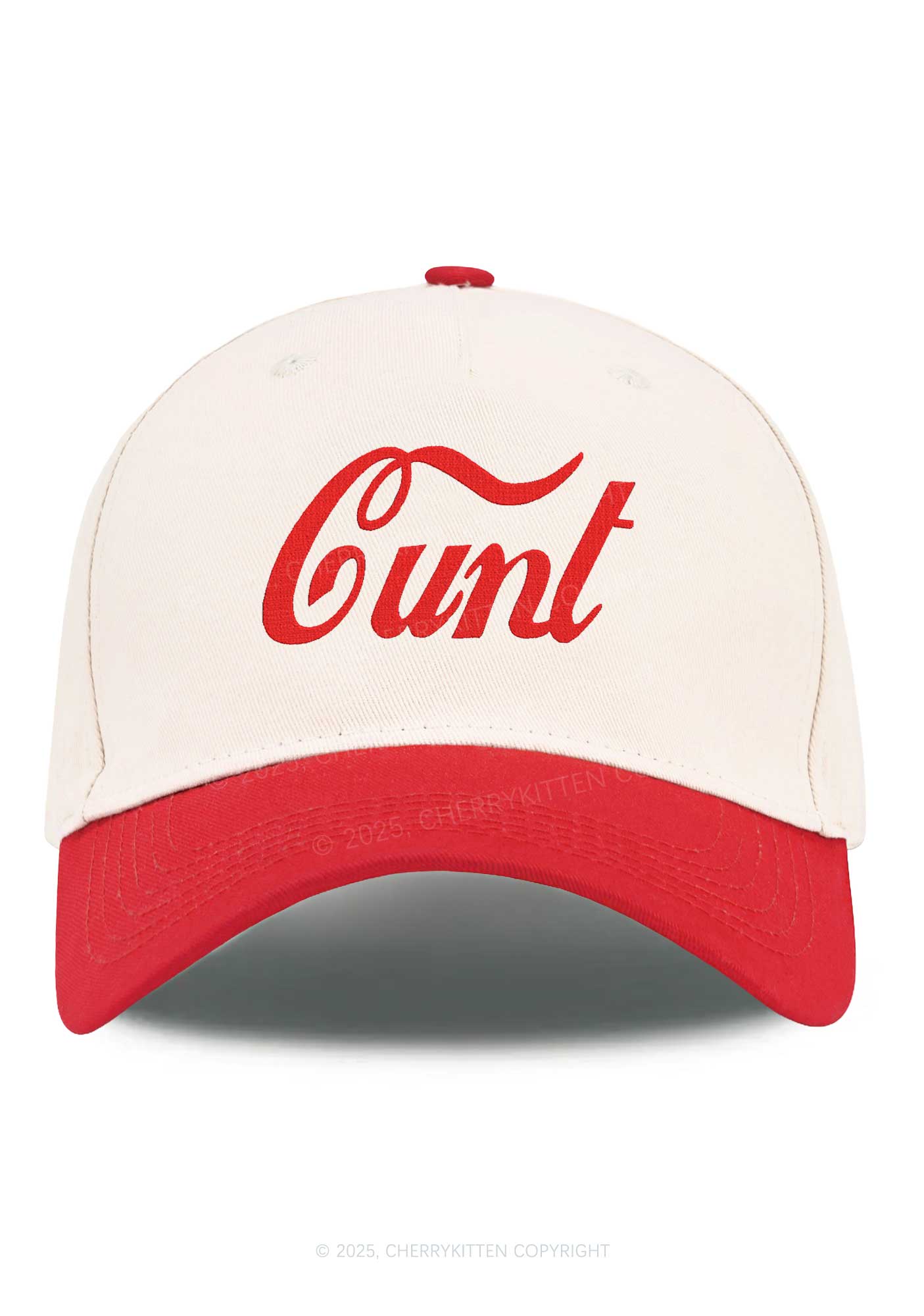 Embroidered Special Cxxt Y2K Color Block Baseball Cap Cherrykitten
