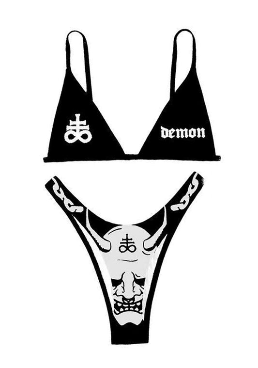 Antique Demon Triangle Bikini Set