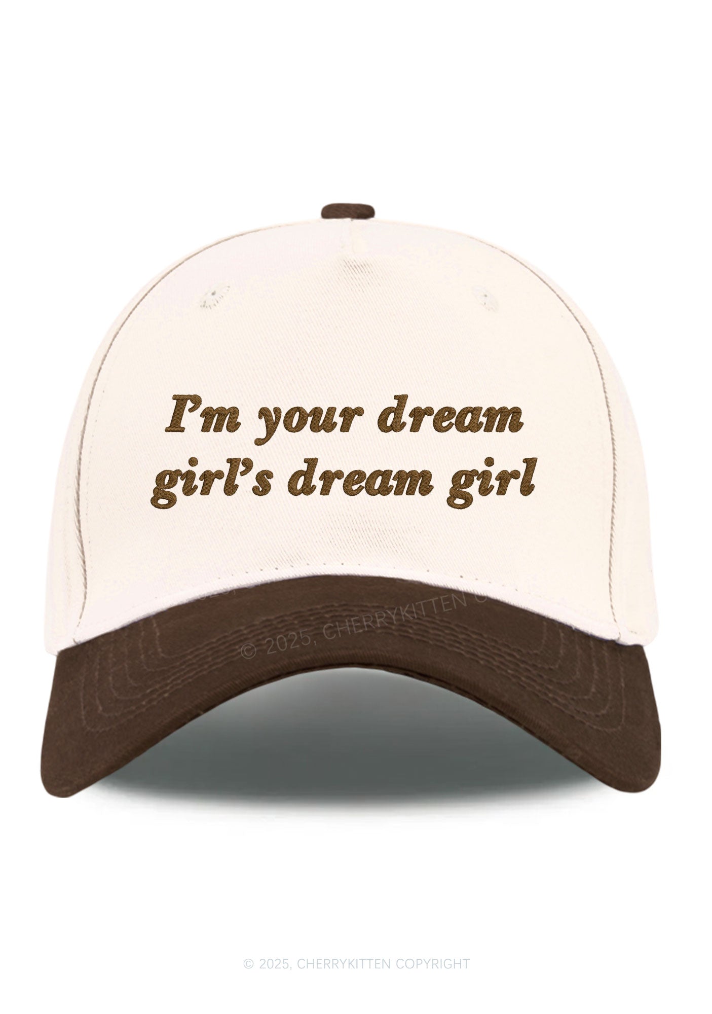 Embroidered Dream Girl Pride Y2K Color Block Baseball Cap Cherrykitten