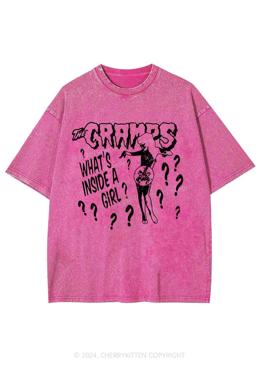 What's Inside A Girl Y2K Washed Tee Cherrykitten
