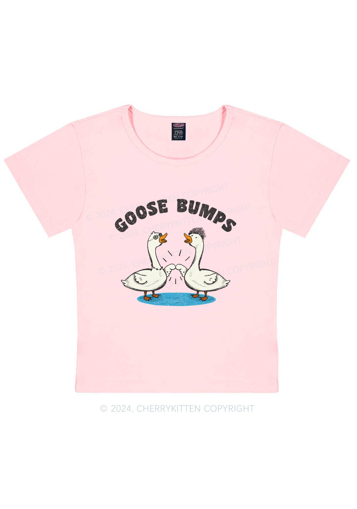 Goose Bumps Y2K Baby Tee Cherrykitten