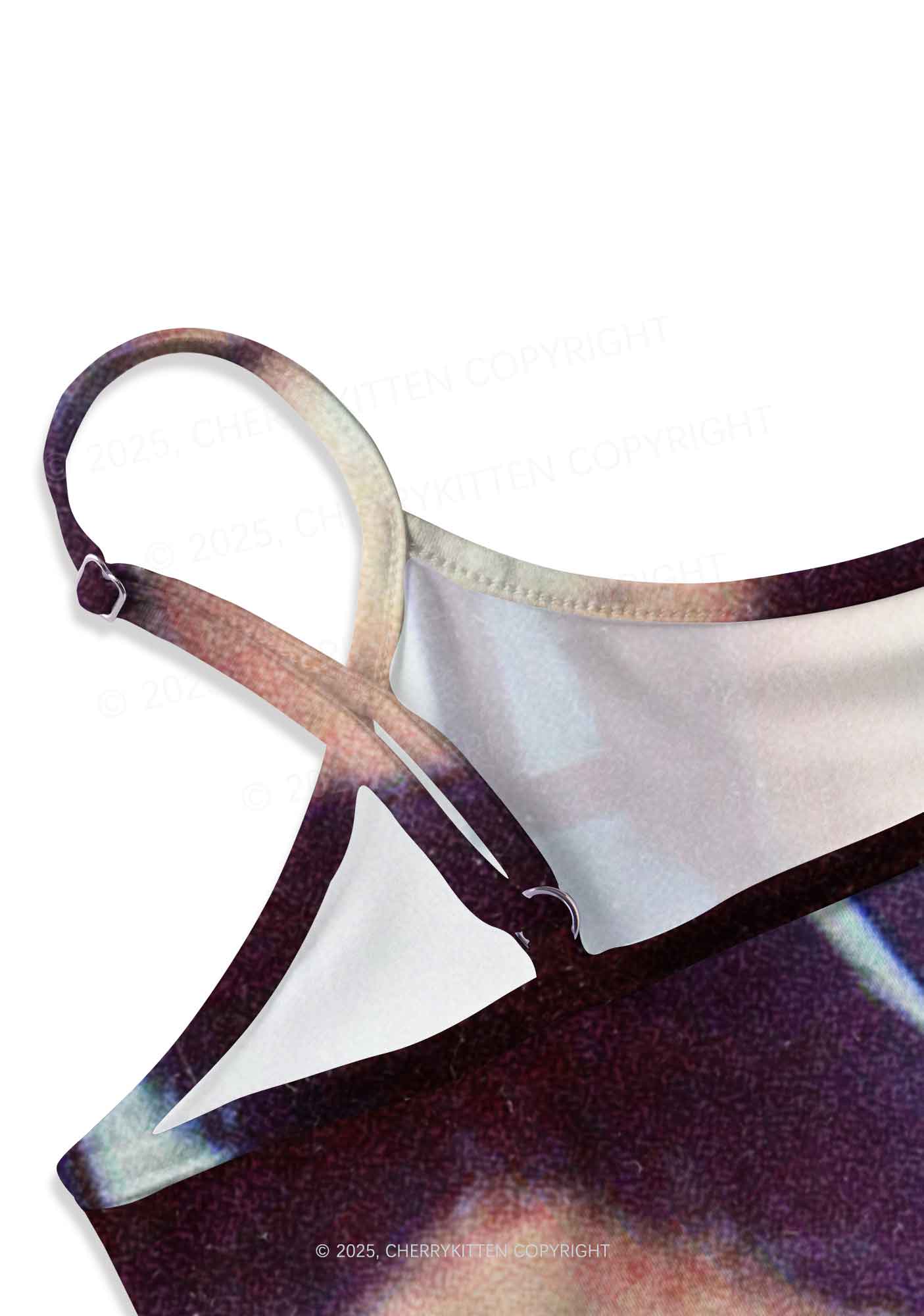 BDE Y2K Print Slip Dress Cherrykitten