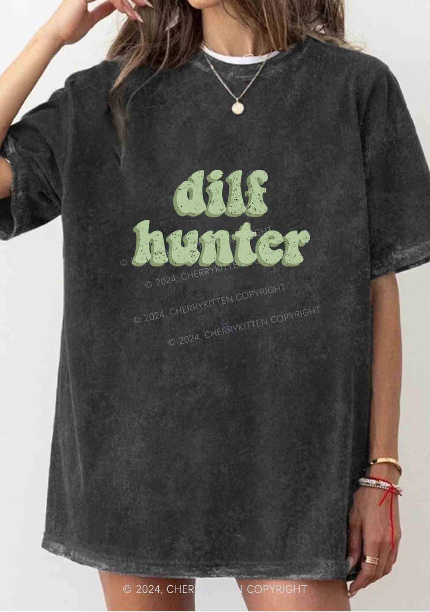 Green Hunter Y2K Washed Tee Cherrykitten