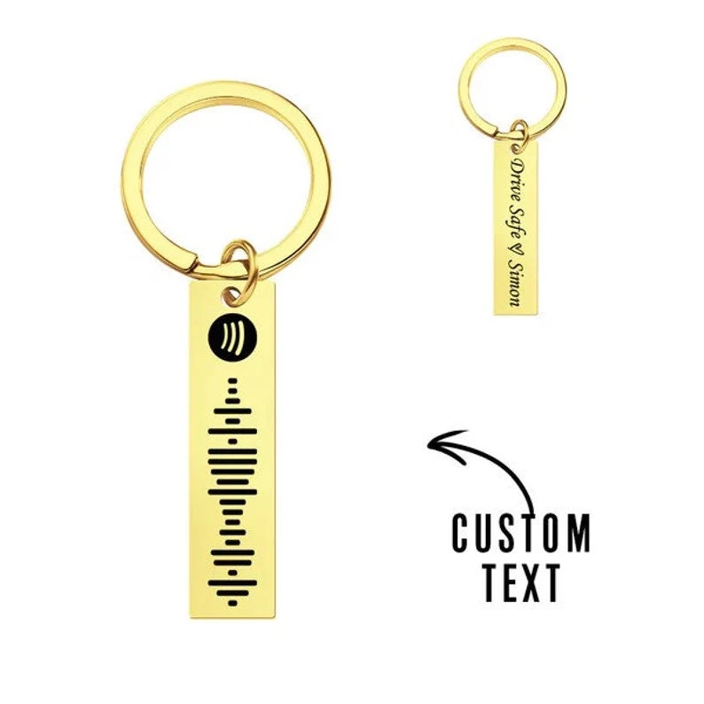 Personalised Music Code Keychain