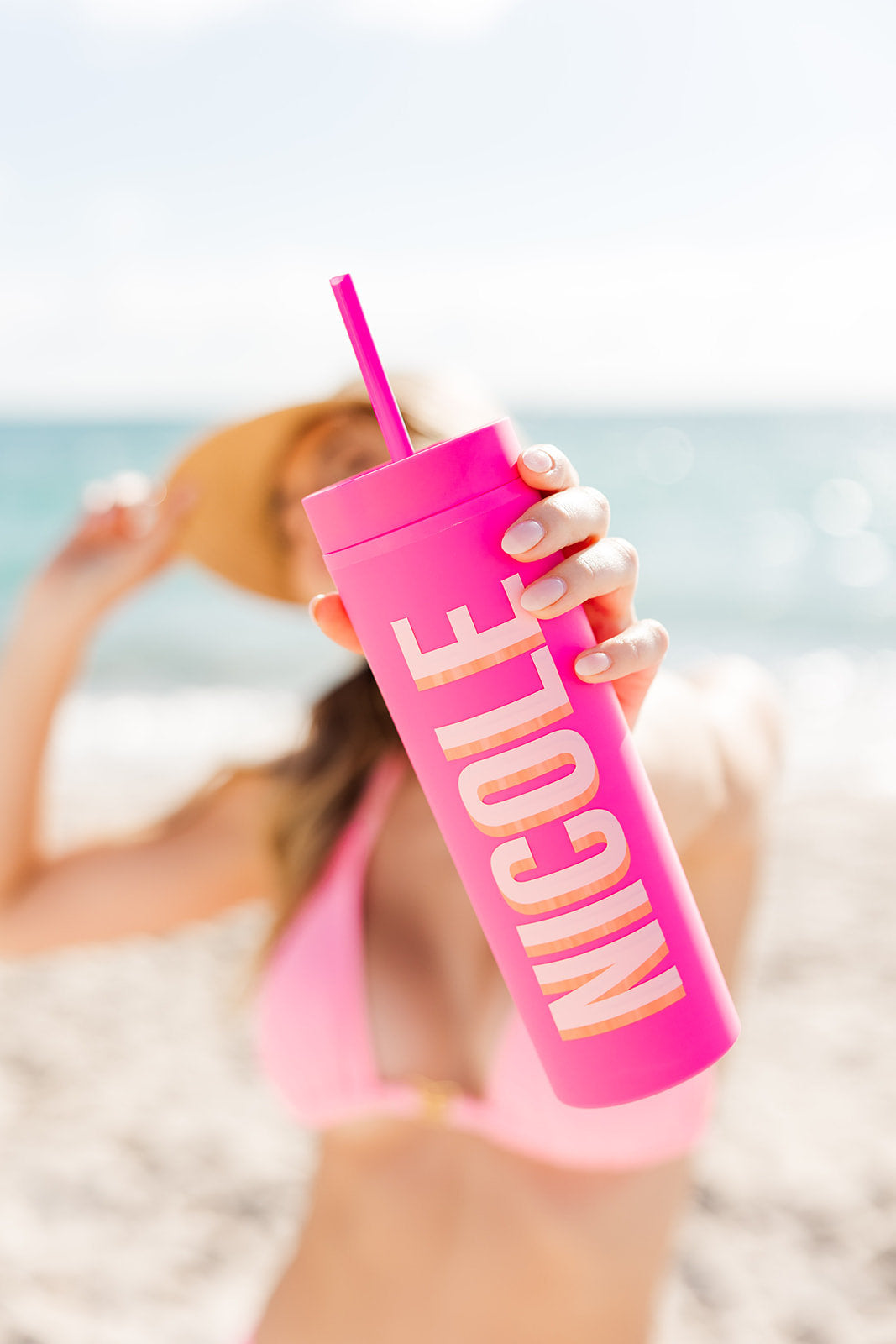 Custom Name Matte Skinny Tumbler