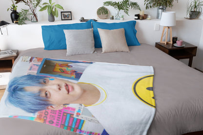 Soobin Boyfriend Photo Kpop Plush Blanket